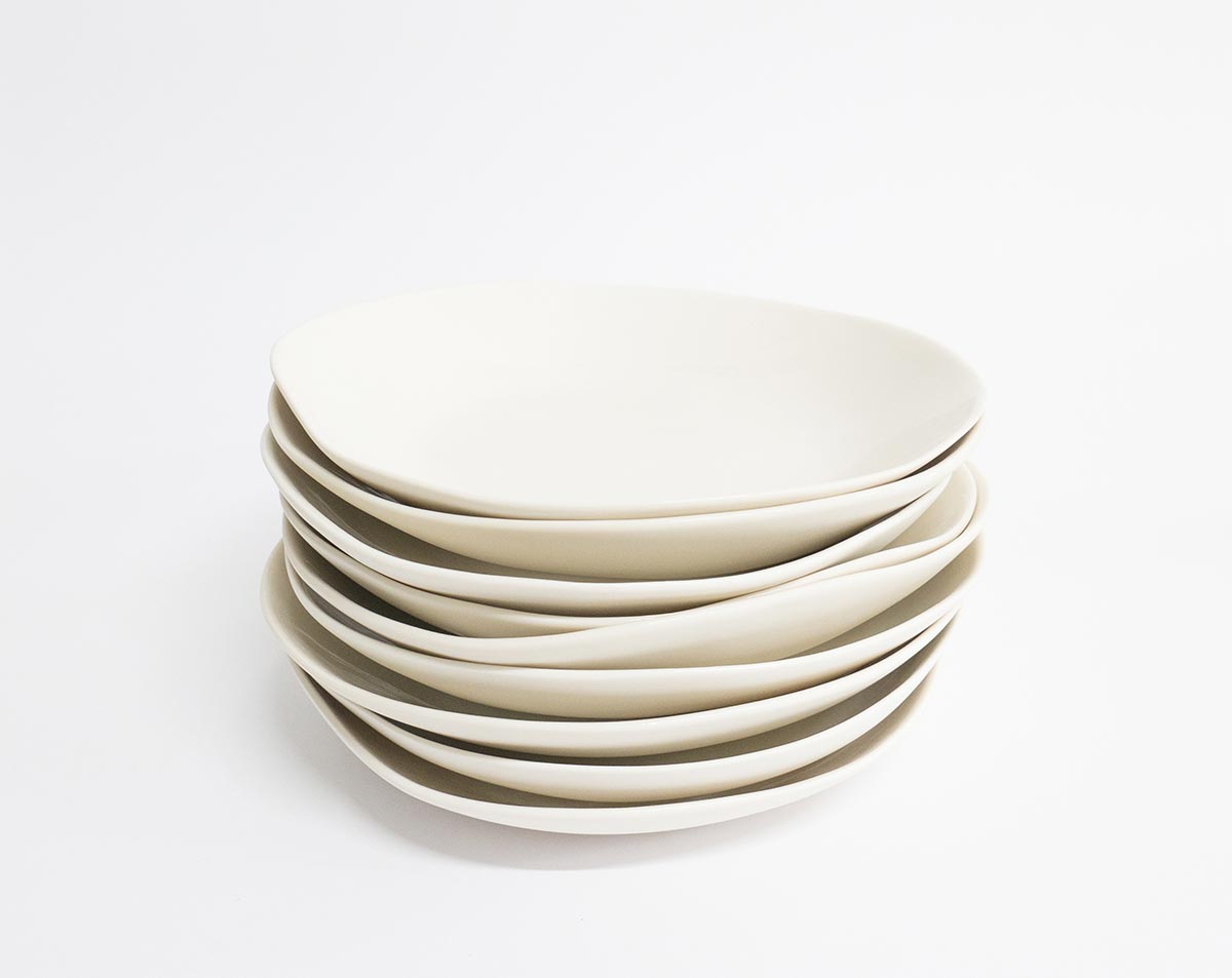 Yvette Hoffmann Design Studio series porcelain tableware Simple White