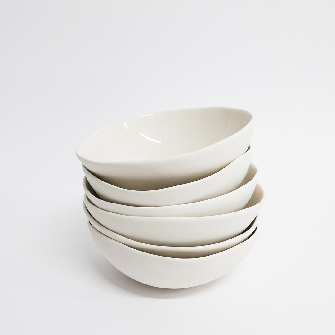 Yvette Hoffmann Design Studio series porcelain tableware Simple White