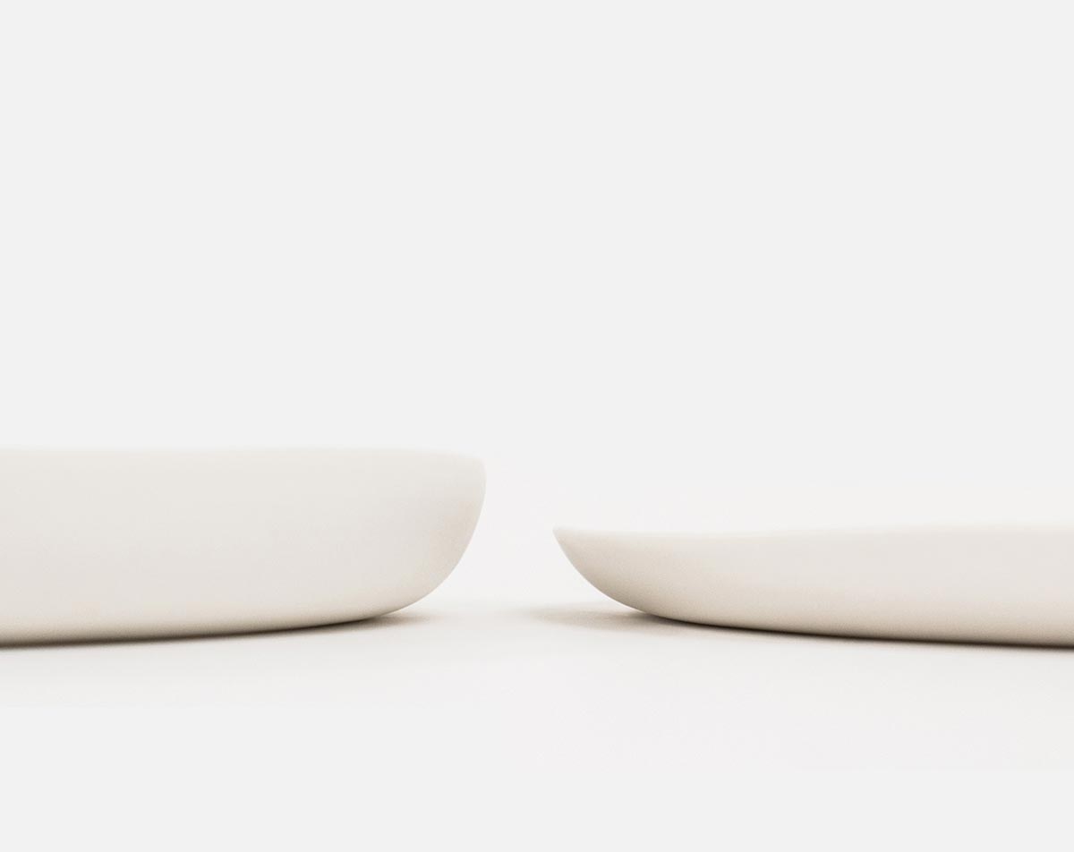 Yvette Hoffmann Design Studio series porcelain tableware Simple White
