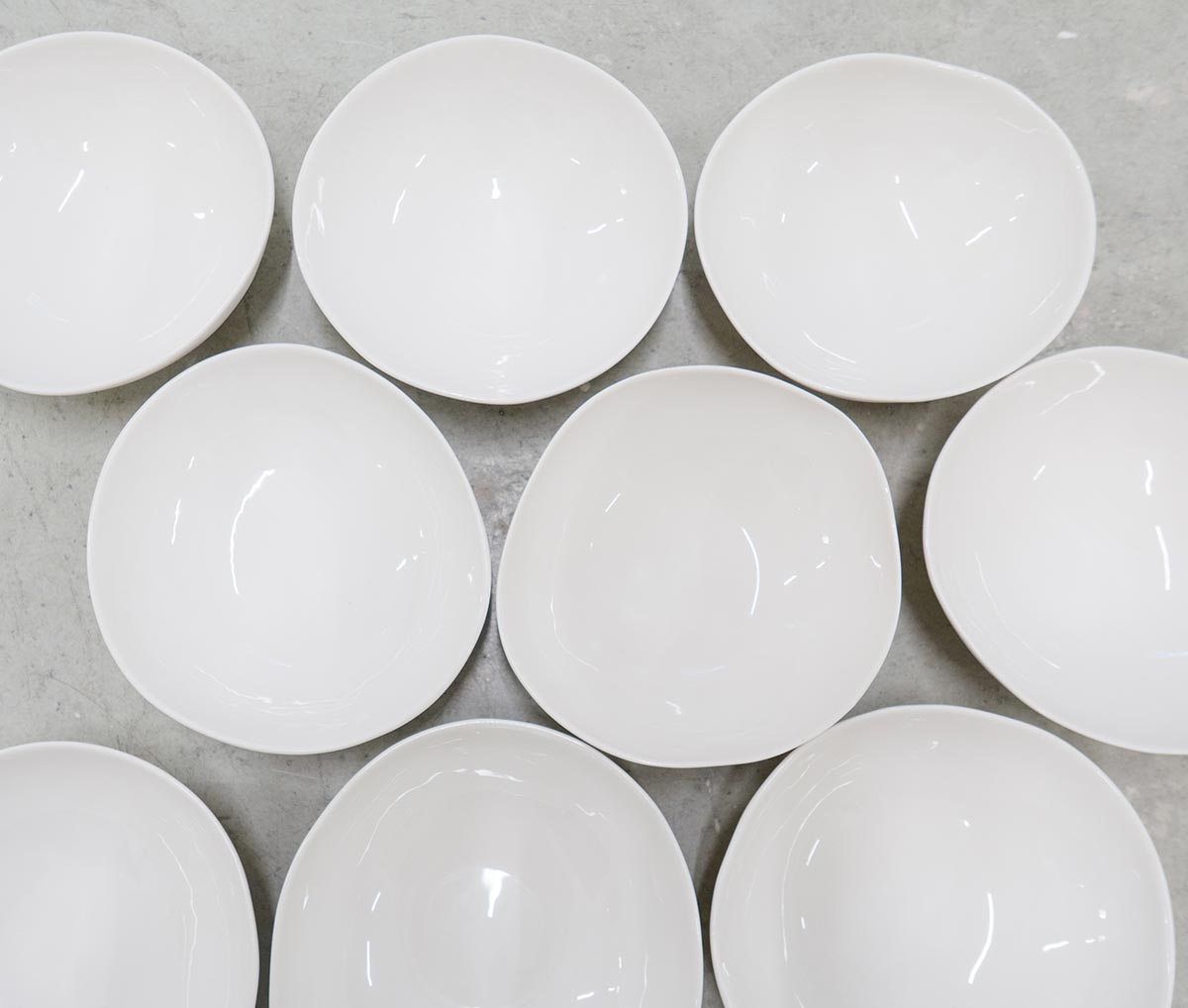 Yvette Hoffmann Design Studio series porcelain tableware Simple White