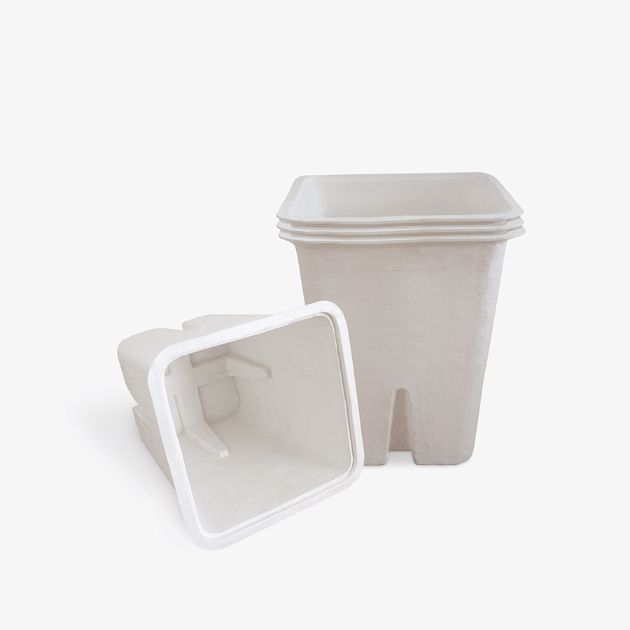 Wastepaperbasket made out of wastepaper